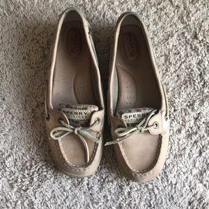 Sequin leopard Sperrys